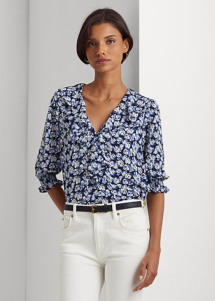 Floral Crepe Blouse