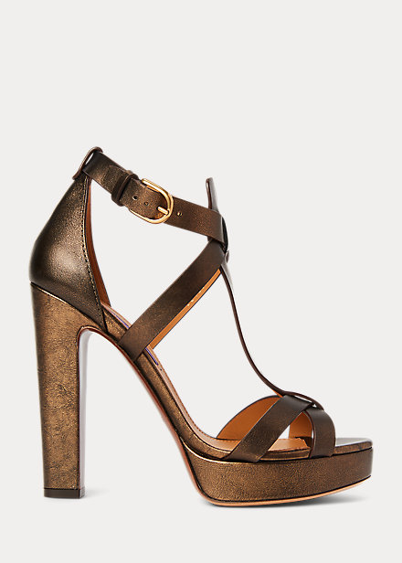 Dakota Metallic Calfskin Sandal