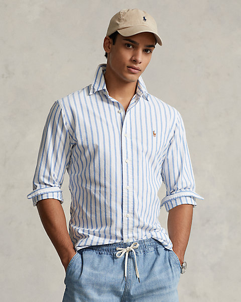 Classic Fit Striped Oxford Shirt