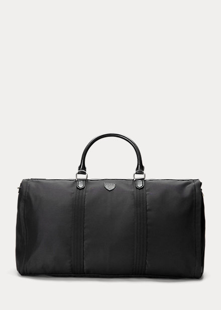 Leather-Trim Hybrid Garment Duffel