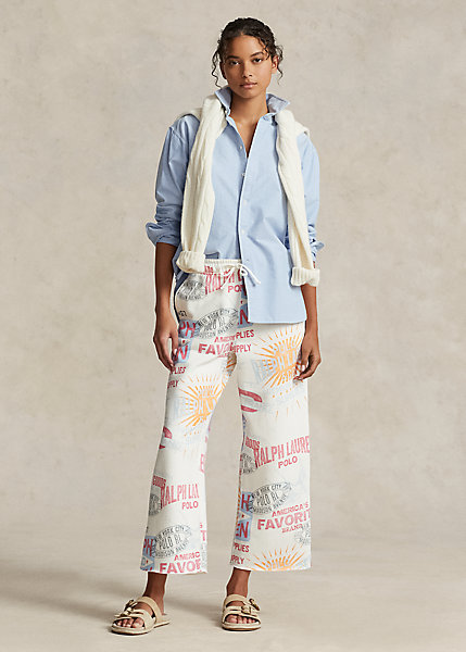 Logo Graphic Fleece Athletic Ankle Pant