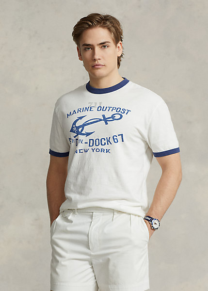 Classic Fit Jersey Graphic T-Shirt