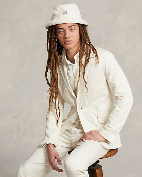 Washed Twill Suit Jacket