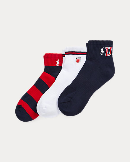Americana Quarter-Crew Sock 3-Pack