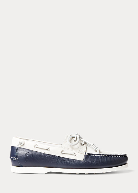 Merton Two-Tone Leather Boat Shoe