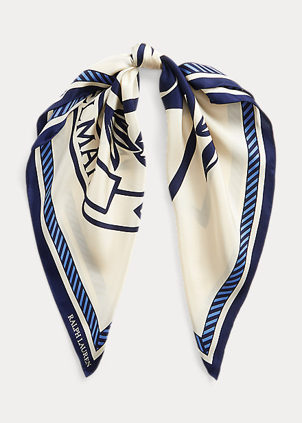 The Spelman Collection Crest Silk Scarf