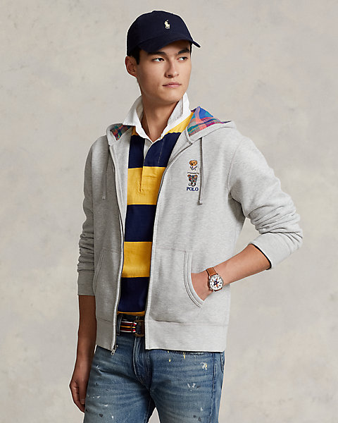 Polo Bear Fleece Full-Zip Hoodie