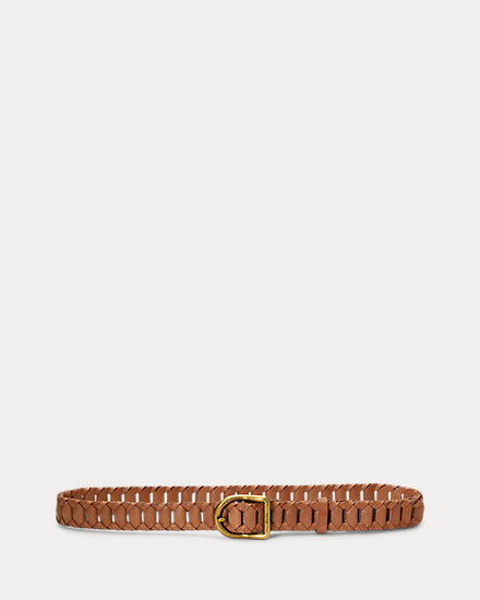 Ladder-Braided Leather Belt