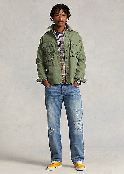 Classic Fit Distressed Jean