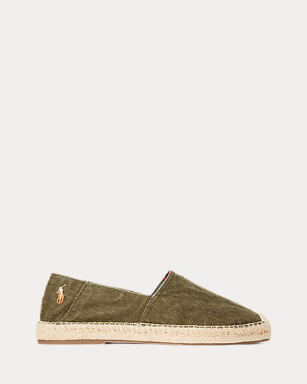 Cevio Washed Canvas Espadrille