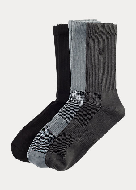 Poly Tech Crew Sock 3-Pack