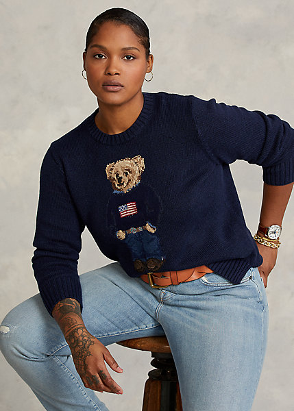 Polo Bear Cotton-Linen Sweater