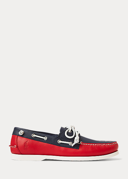 Merton Two-Tone Leather Boat Shoe
