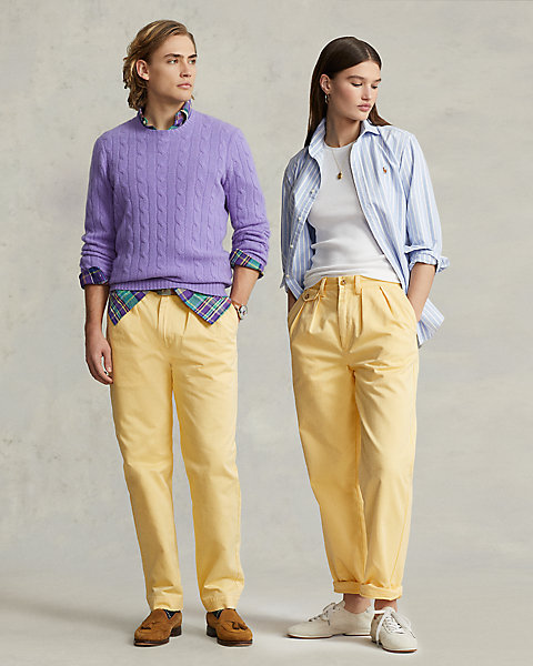 Whitman Relaxed Fit Pleated Chino Pant