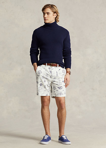 8-Inch Straight Fit Nautical Chino Short