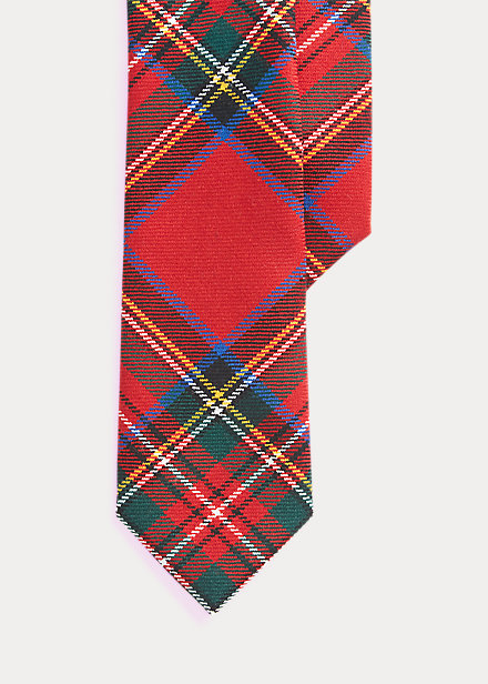 Tartan Wool Narrow Tie
