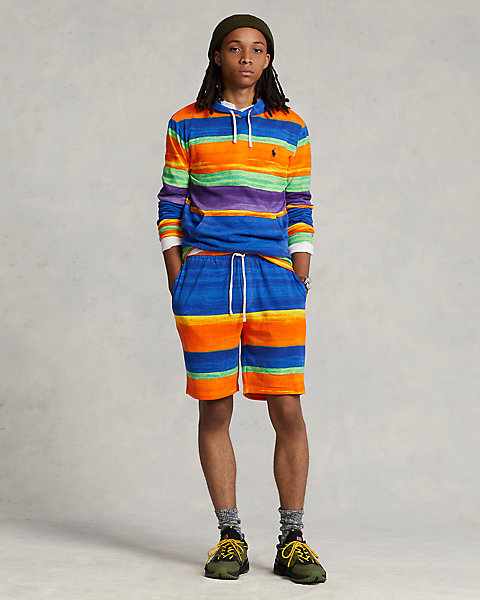 8.5-Inch Striped Spa Terry Short