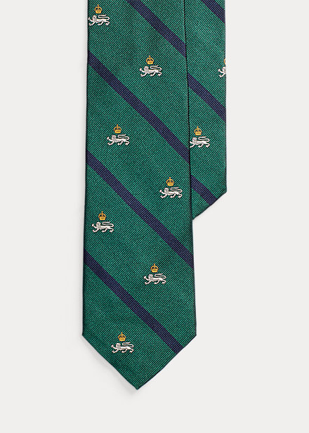 Striped Silk Narrow Club Tie