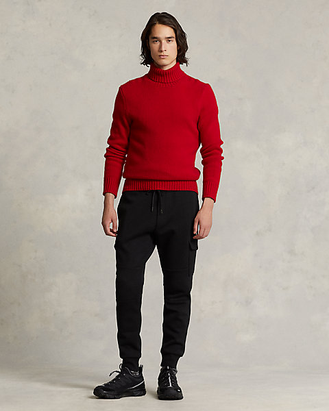 Double-Knit Cargo Jogger Pant