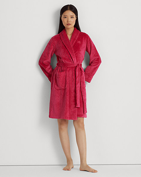 Quilted Shawl-Collar Robe