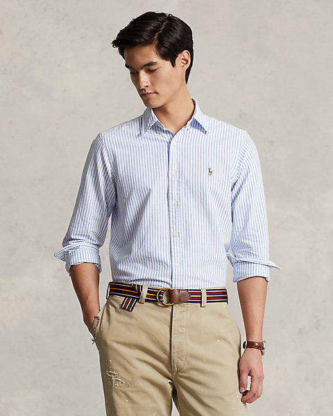 Classic Fit Striped Oxford Shirt