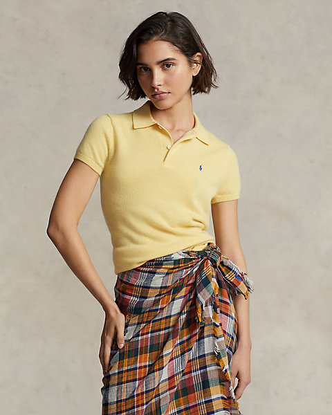 Slim Fit Cashmere Polo Shirt