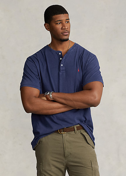 Slub Jersey Henley Shirt