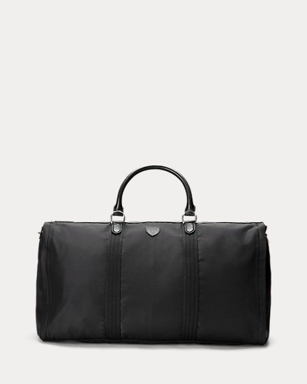 Leather-Trim Hybrid Garment Duffel