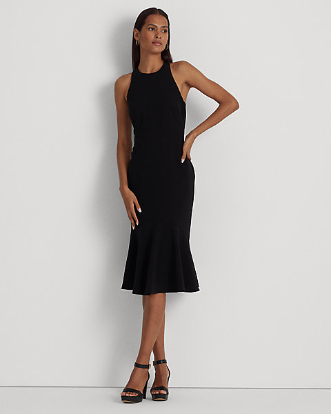 Double-Faced Crepe Sleeveless Dress