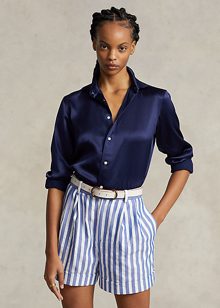 Relaxed Fit Silk Shirt