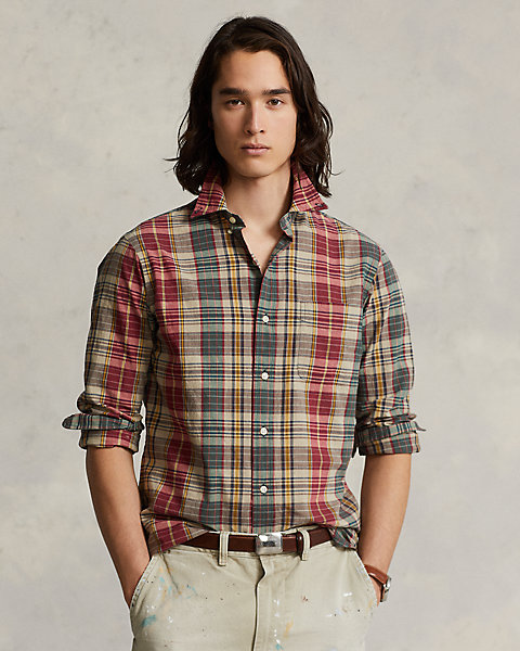 Classic Fit Plaid Shirt