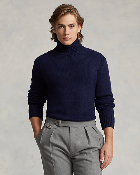 Wool-Cashmere Turtleneck Sweater