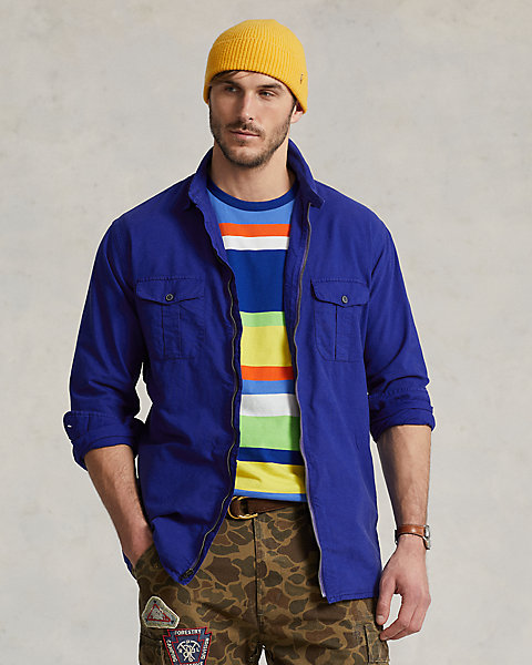 Garment-Dyed Oxford Overshirt