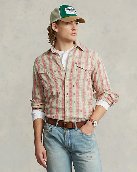 Classic Fit Plaid Dobby Workshirt