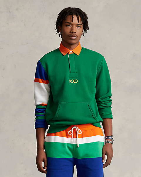 Fleece Logo Rugby Sweatshirt