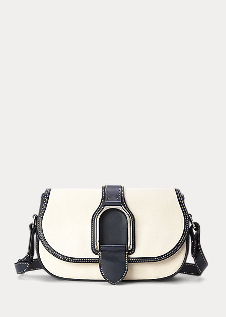 Canvas & Calfskin Welington Shoulder Bag