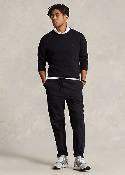 Relaxed Fit Stretch Poplin Pant