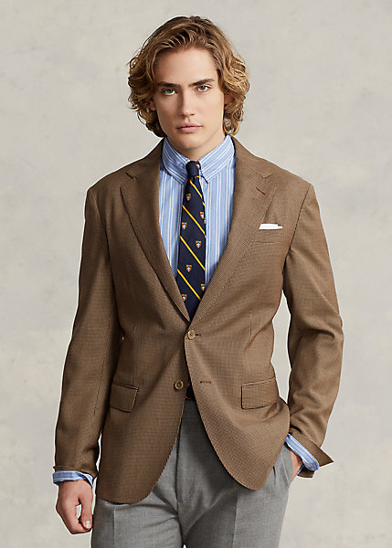 Polo Soft Houndstooth Wool Sport Coat