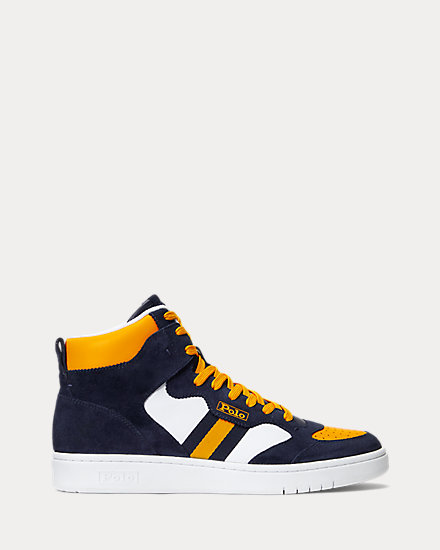 Court Leather-Suede High-Top Sneaker