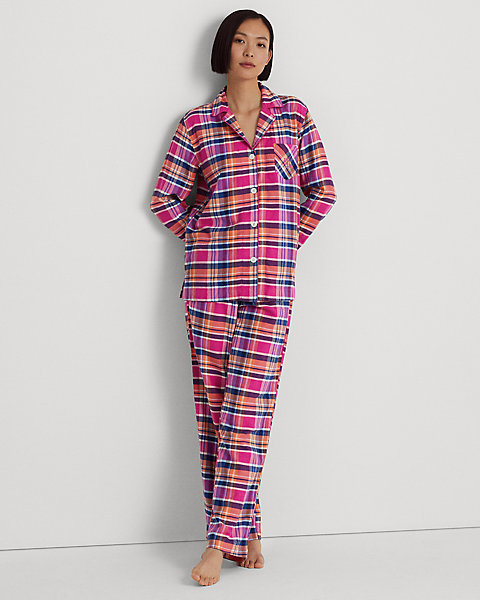 Plaid Brushed Twill Sleep Set