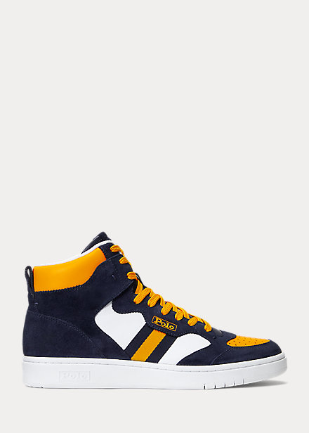 Court Leather-Suede High-Top Sneaker