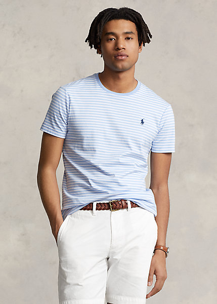 Classic Fit Striped Soft Cotton T-Shirt