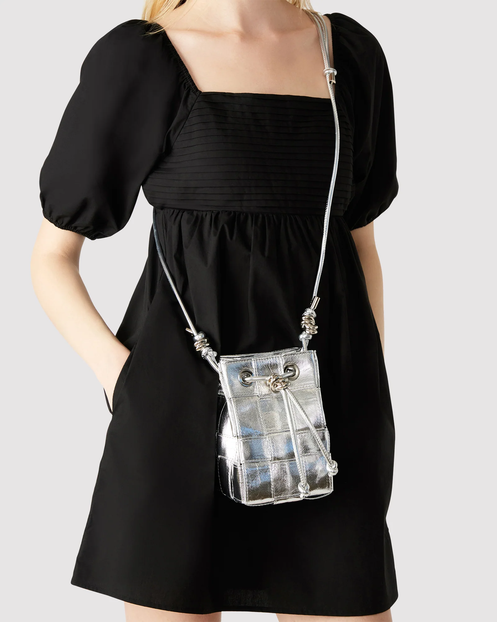 JAMIEE BAG SILVER DENIM