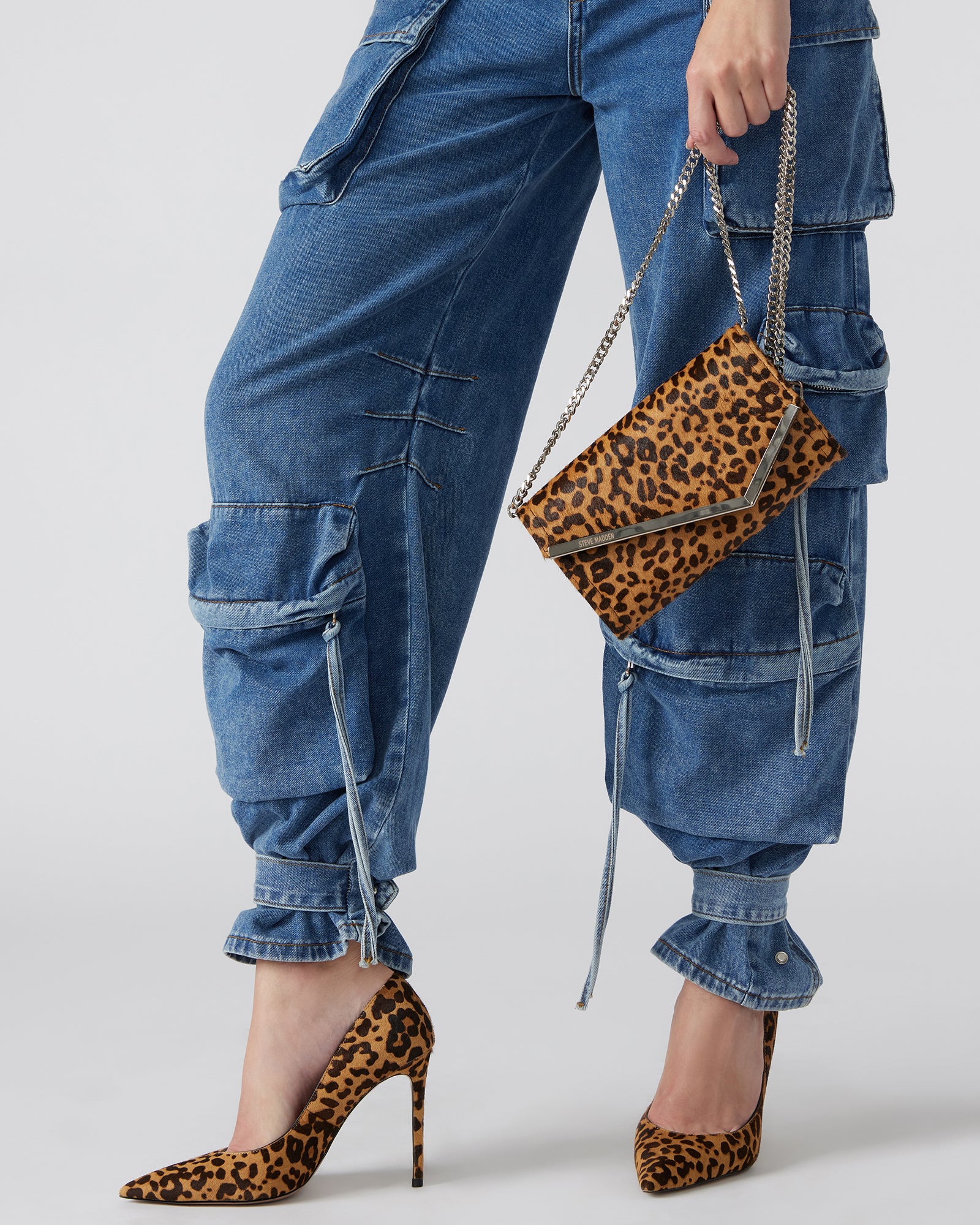 THRIVE SHOE AND CLUTCH BAG LEOPARD BUNDLE