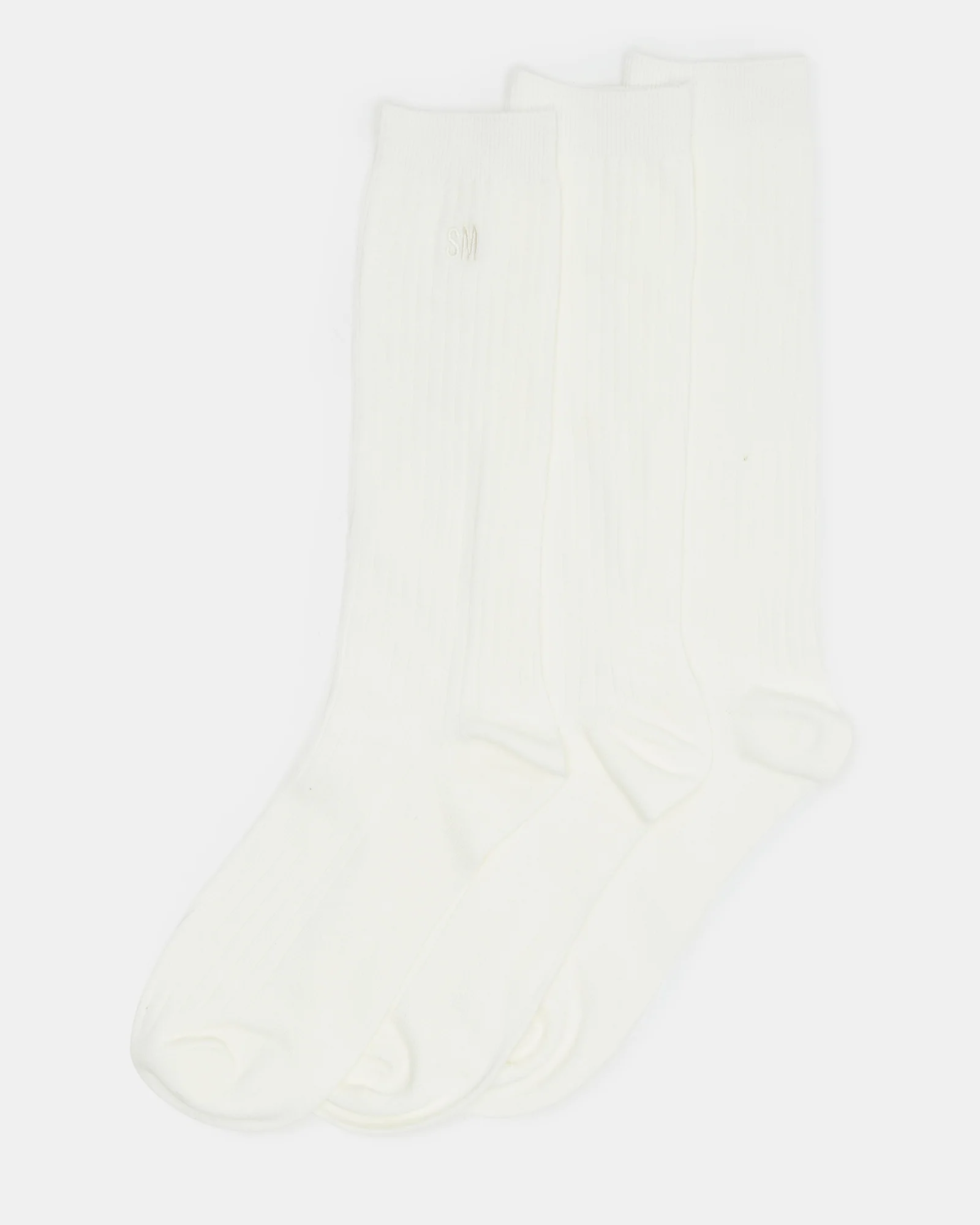 CASUAL HIGH CREW SOCKS IVORY