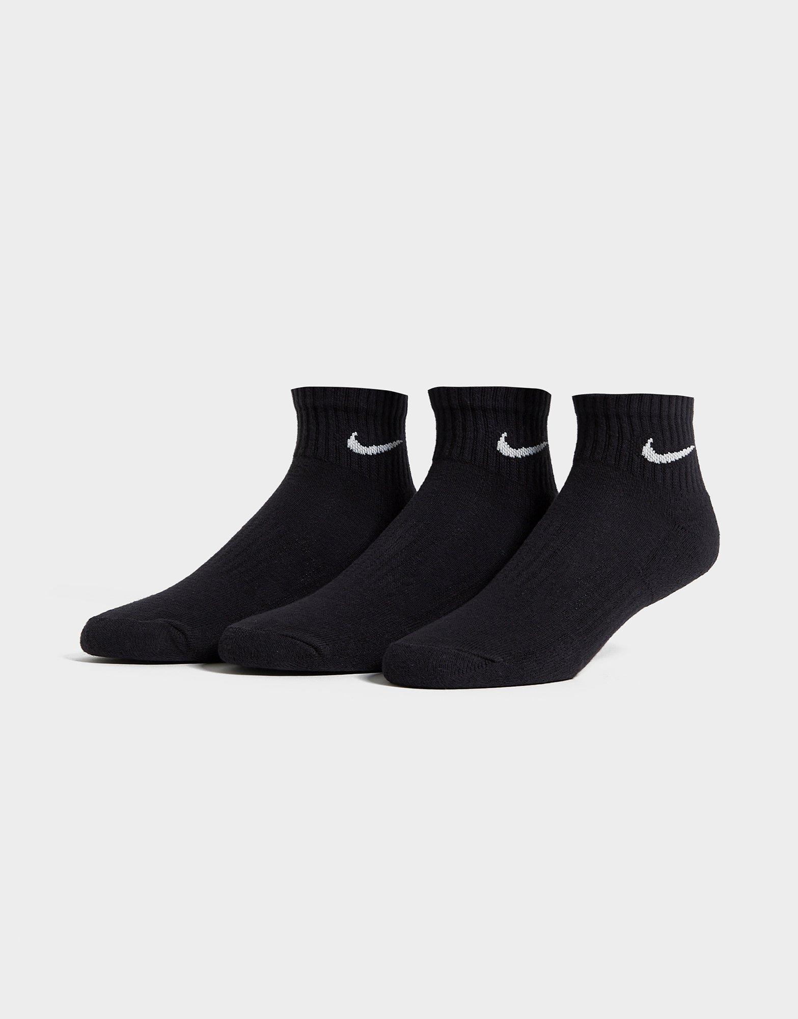 3-Pack Cushioned Quarter Socks