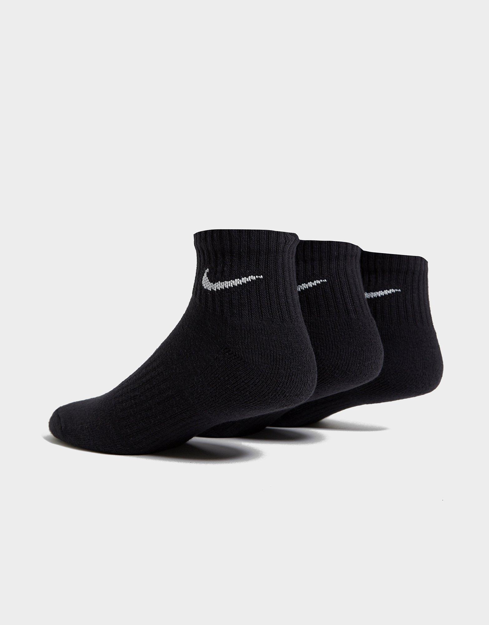 3-Pack Cushioned Quarter Socks
