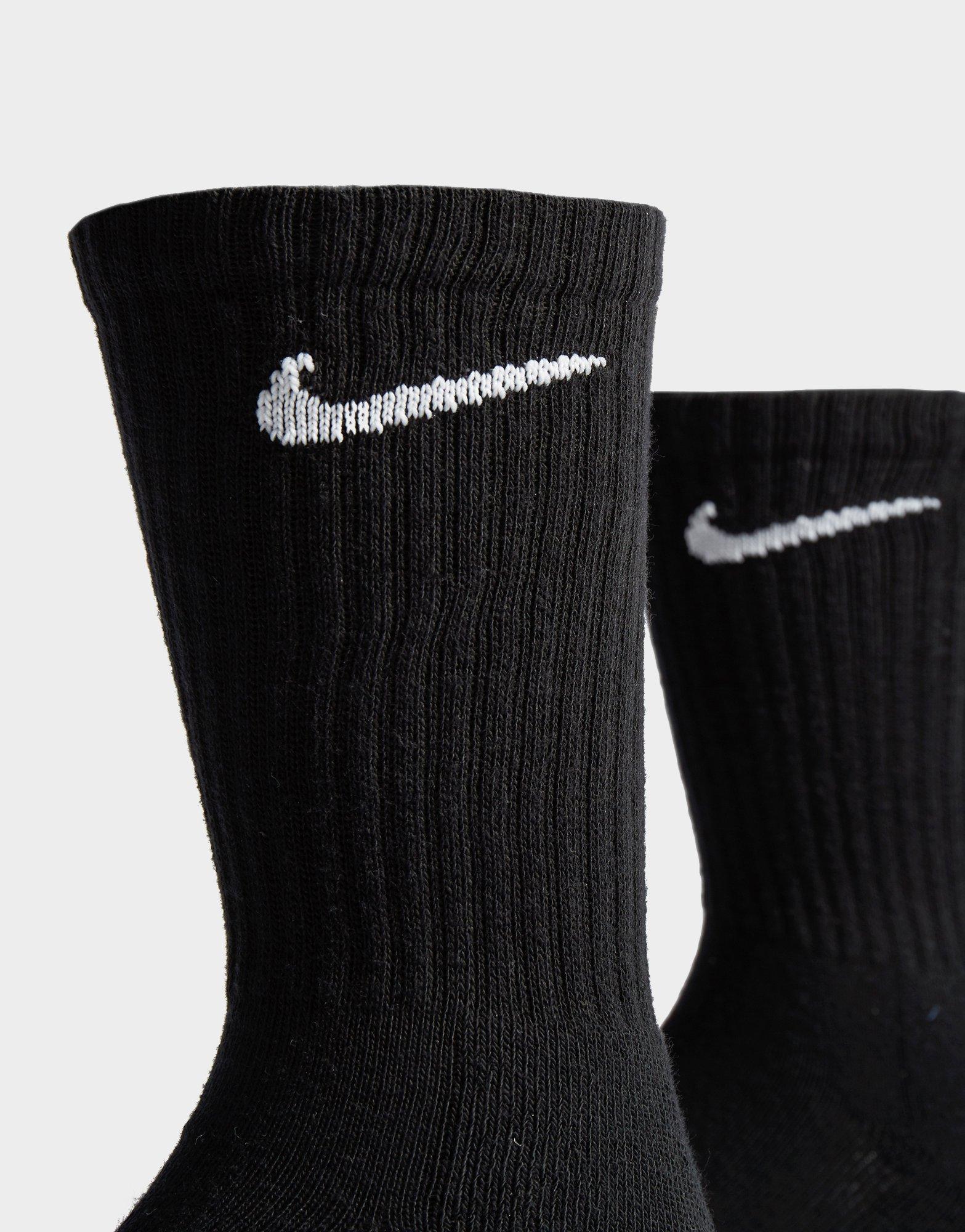 3-Pack Cushioned Crew Socks
