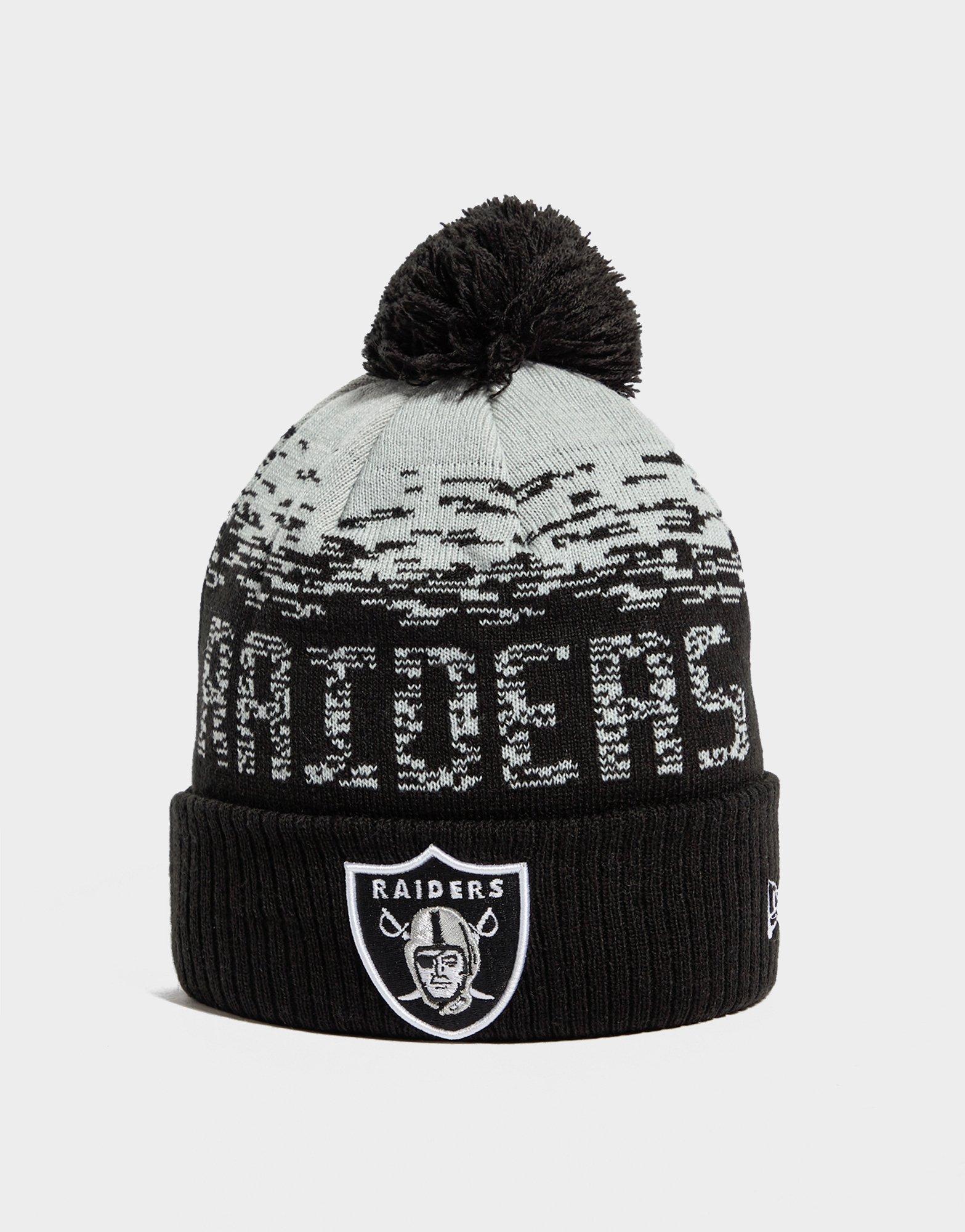 New Era NFL Las Vegas Raiders Pom Beanie Hat