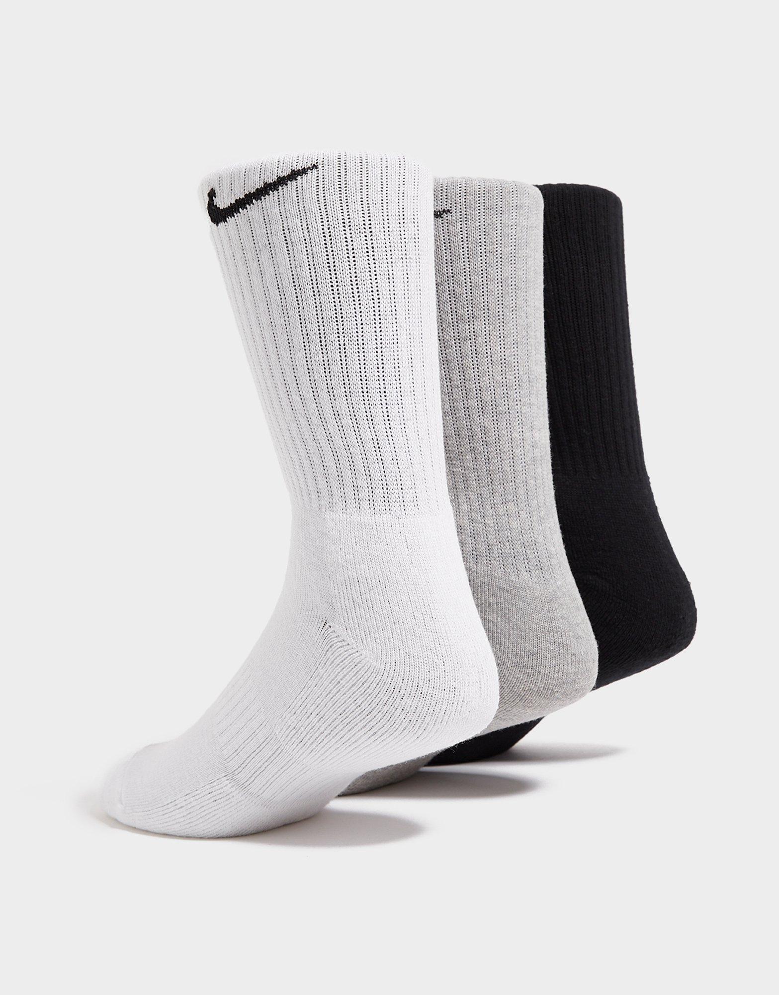 3-Pack Cushioned Crew Socks